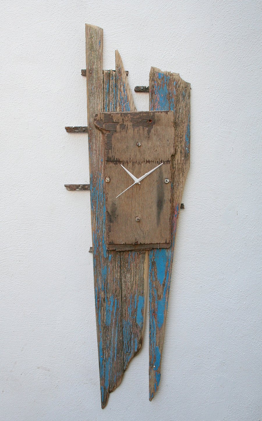 Driftwood Clock,Fishing Boat Driftwood Clock,Drift Wood Clock, Beach finds Clock