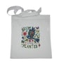 Floral Bird Tote Bag