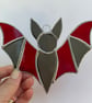Stained Glass Bat Suncatcher - Handmade Window Decoration - Image 3