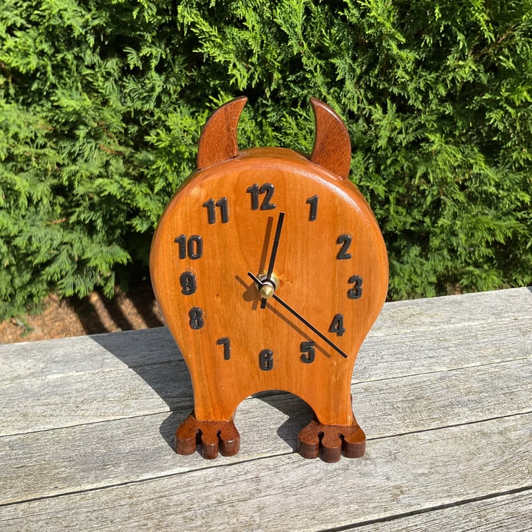 Little Devil Wooden Clock