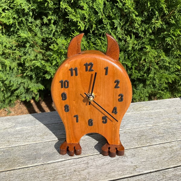 Little Devil Wooden Clock