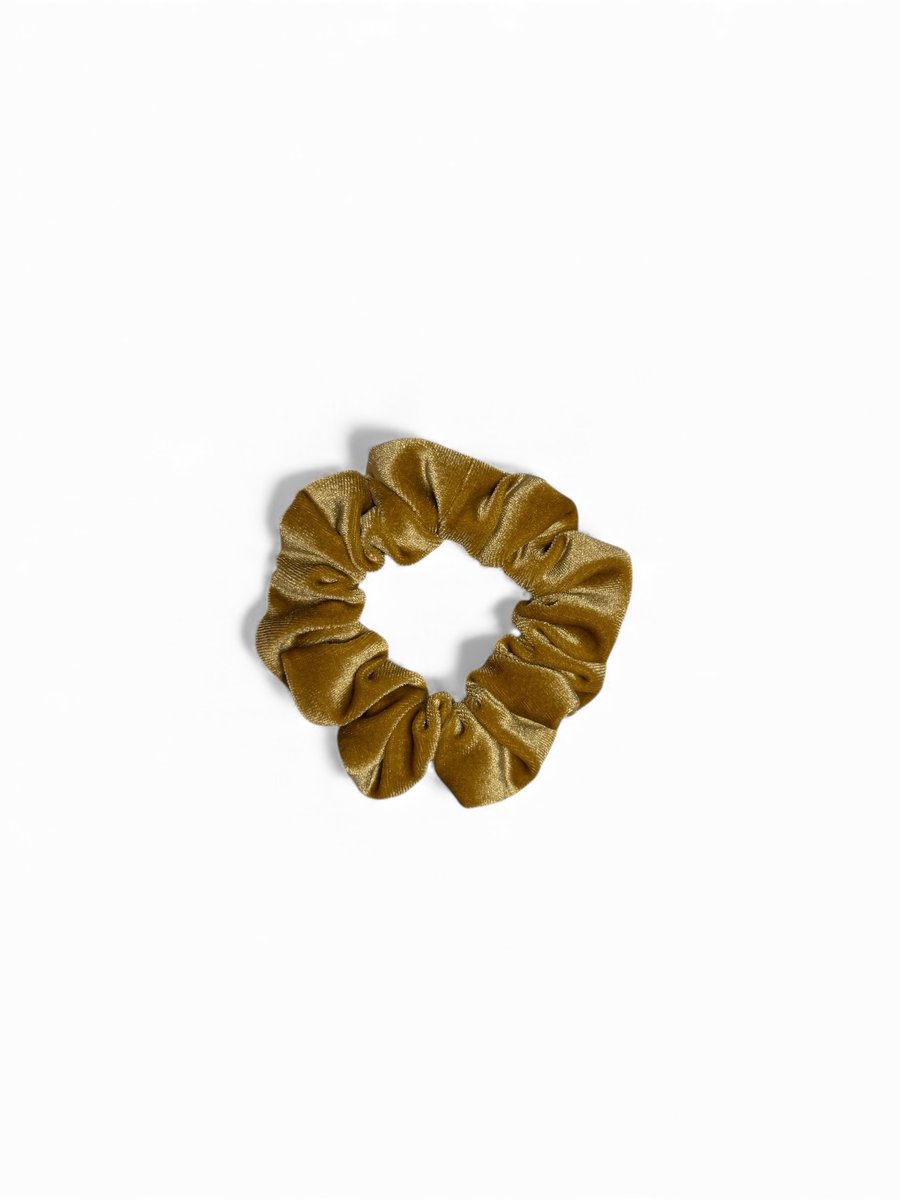 Mustard Velvet Scrunchie - Regular