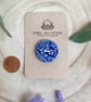 Decorative 28mm Blue Ceramic Button - Image 1