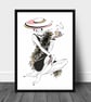 Fashion wall print, Fashion woman wall decor, Parisian wall art, gift - Image 2