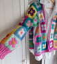 Crochet 'Jessica' Flower Power Cardigan Made To Order - Image 6