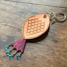 Fish Pouch Keyring Bag Charm