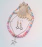 Pastel Marble Crystal, Chain & Stars Jewellery Set, Gift for Her, Mother's Day  - Image 8