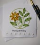 Happy Birthday - Yellow Quilled Flower with pearls and gems - Image 6