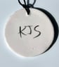 Ceramic Keepsake Wall Hanging: Hand and Target - Image 6