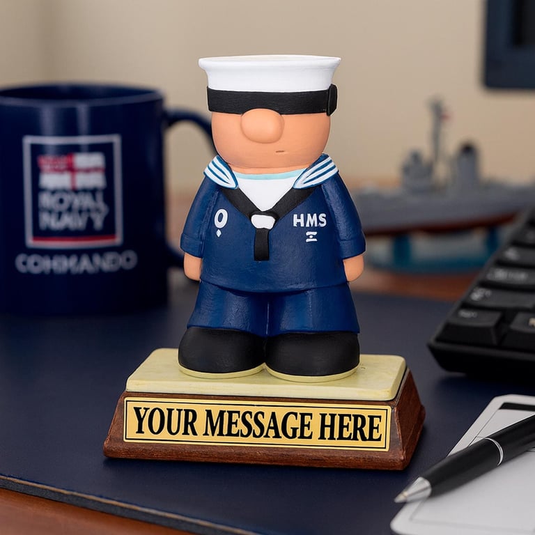 Royal Navy Sailor Gift - Personalised Birthday Retirement Custom Present Dad Son