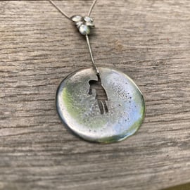 Flying high sterling silver pendant