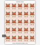 Funny Vinyl Sticker Sheet For Adults - Cute Fox