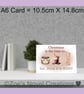 Christmas Card, Eat, Drink & be HAIRY A6 10.5cm x 14.8cm - Image 5