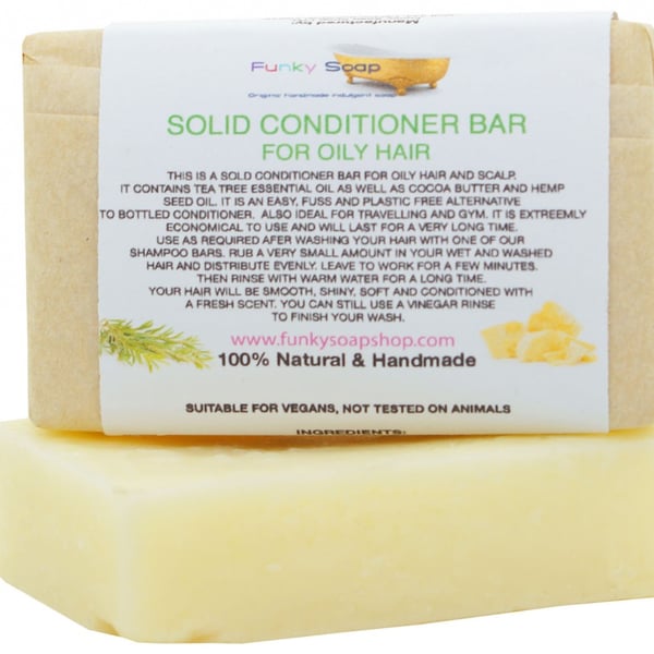 Solid Conditioner Bar for Oily Hair, 95g 