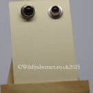 Smoky quartz stud earrings