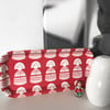 'Red Babushka' Mid Century serving tray or home office desk tidy
