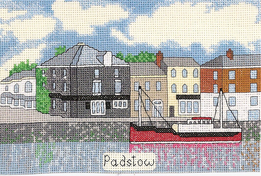 Padstow in Cornwall cross stitch kit