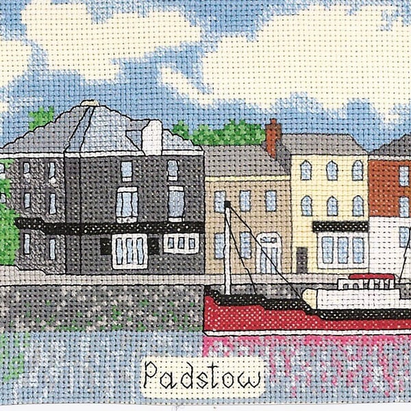 Padstow in Cornwall cross stitch kit