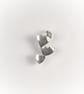 Silver pendant with little hearts - Image 2