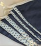 Handmade Bunting - Navy with Love Hearts 