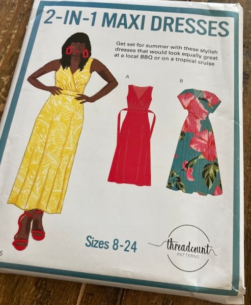 Threadcount 2 in 1 Maxi Dress Paper Pattern