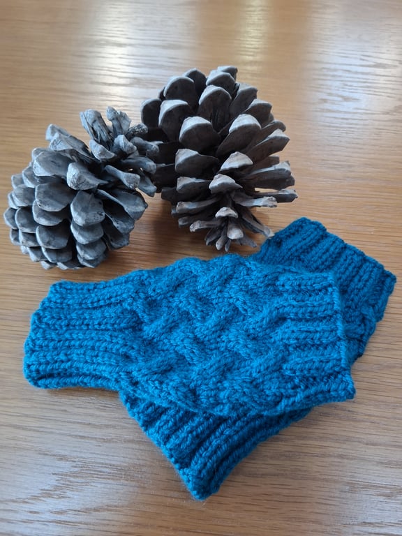 Hand Knitted Fingerless Gloves