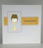 Congratulations card - heart glass