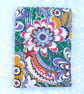 Liberty print passport cover, Firework Garden