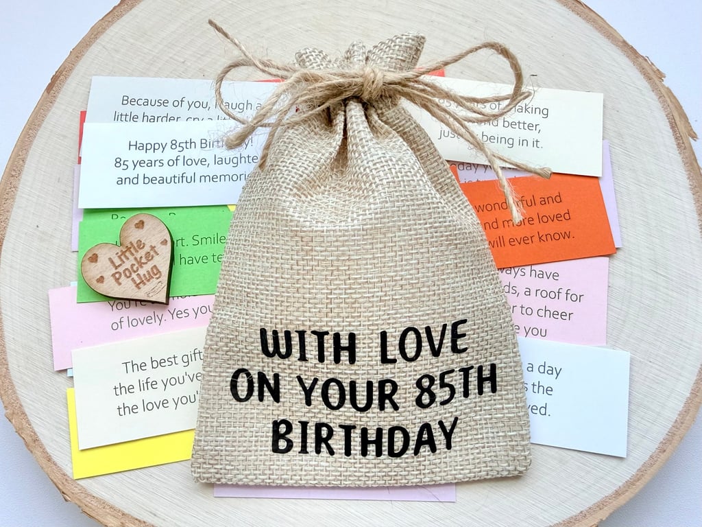 85th Birthday Keepsake Quote Gift, 31 Quotes, Turning 85 Milestone Present 