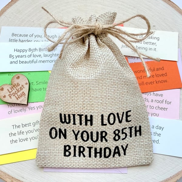 85th Birthday Keepsake Quote Gift, 31 Quotes, Turning 85 Milestone Present 
