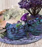 Miniature Fantasy Diorama - Purple Whimsical Ornament - Image 4