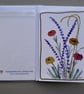 Garden Flowers Blank Greetings Card - Unique and Hand Painted - Image 2