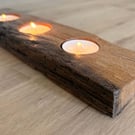 Oak candle - reclaimed from 150 year old oak beam