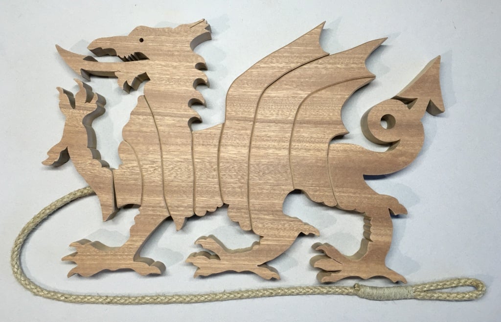 Dragon Trivet in Sapele