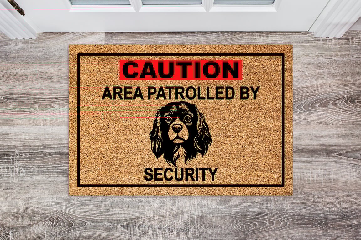 Cavalier King Charles Spaniel Security Door Mat - 3 Sizes