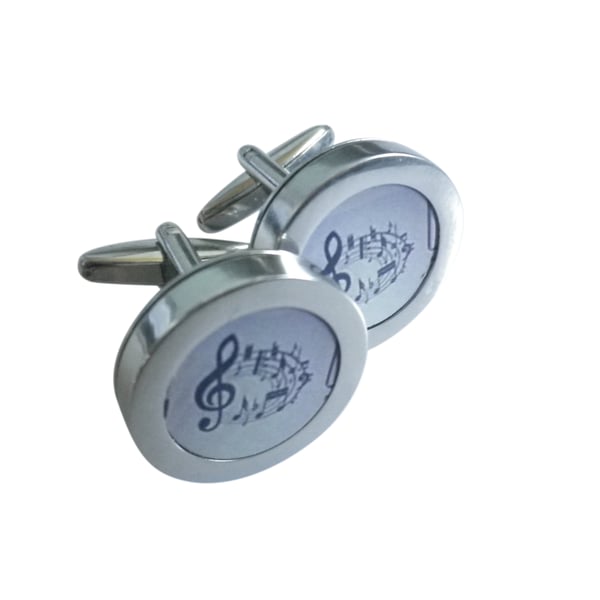 Music score cufflinks, great for a music enthusiast, free UK shipping Ref  4704