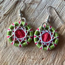 Bright Textile Earrings 