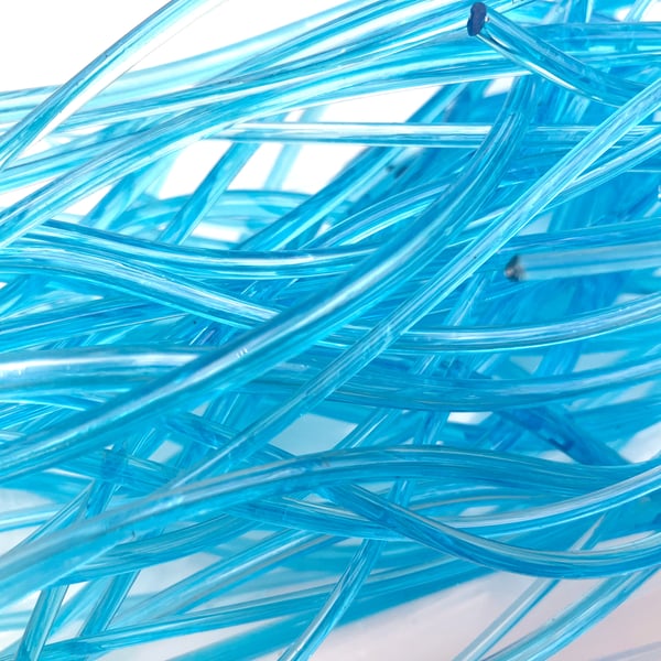 200g Turquoise Blue transparent Bullseye 90coe glass Vitrigraph stringers