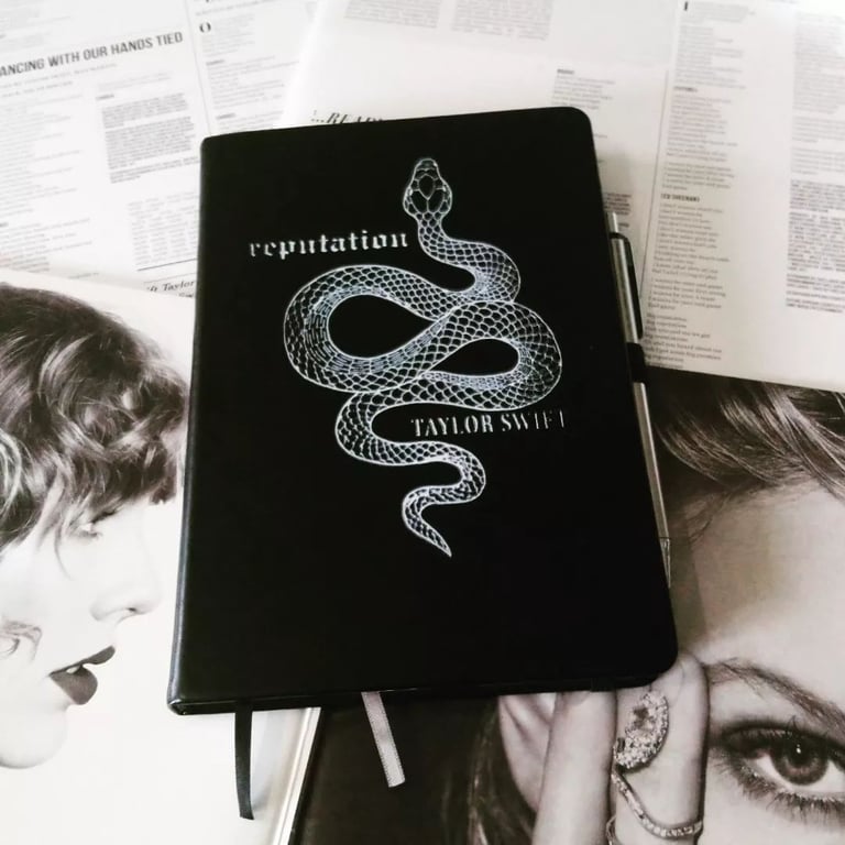 Reputation Taylor Swift inspired A5 notebook