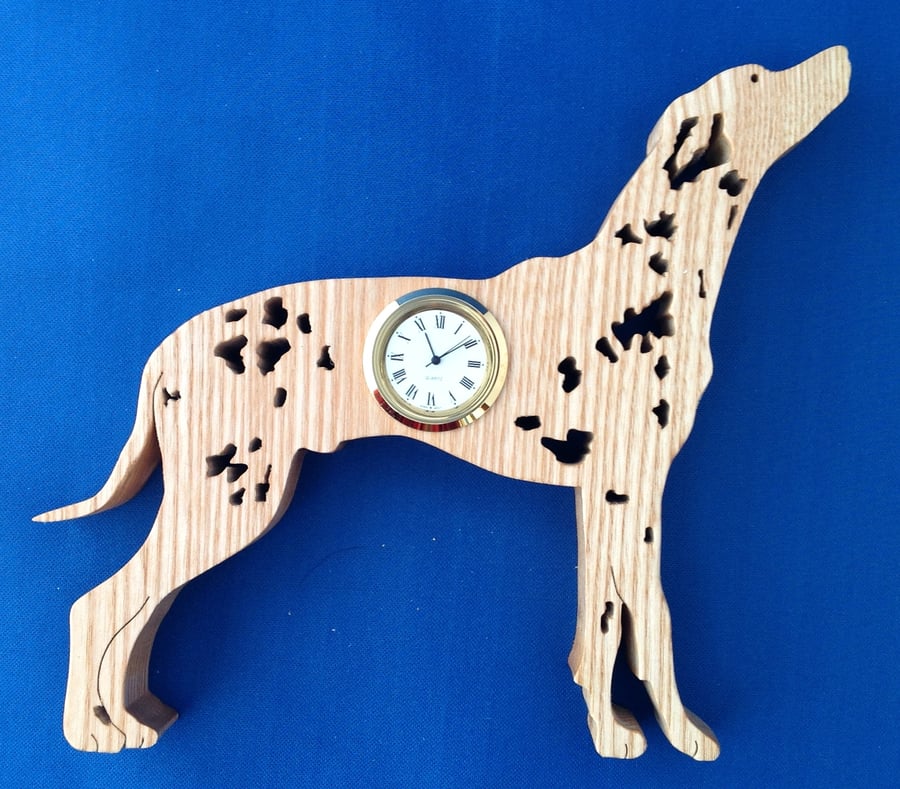 Shaped Dalmatian Clock 