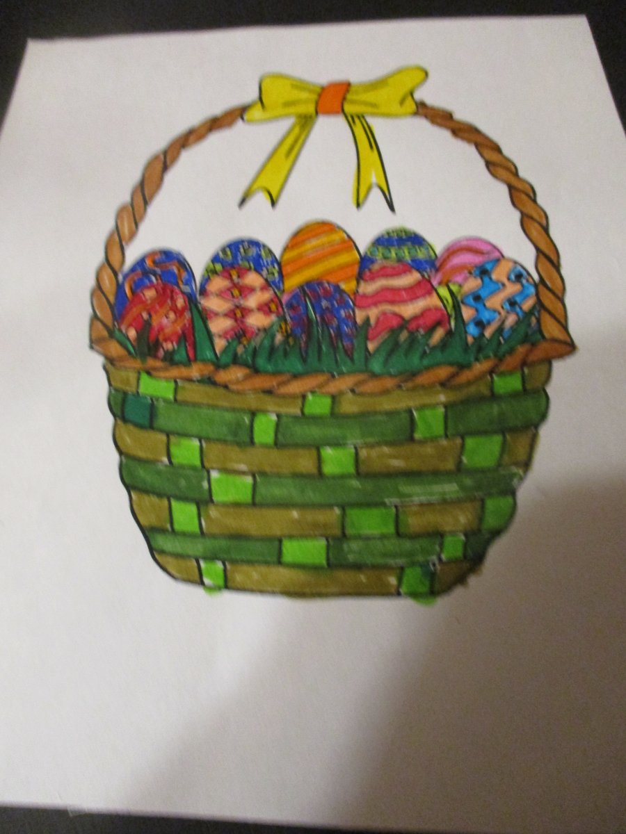 A Basket of Easter Eggs Picture