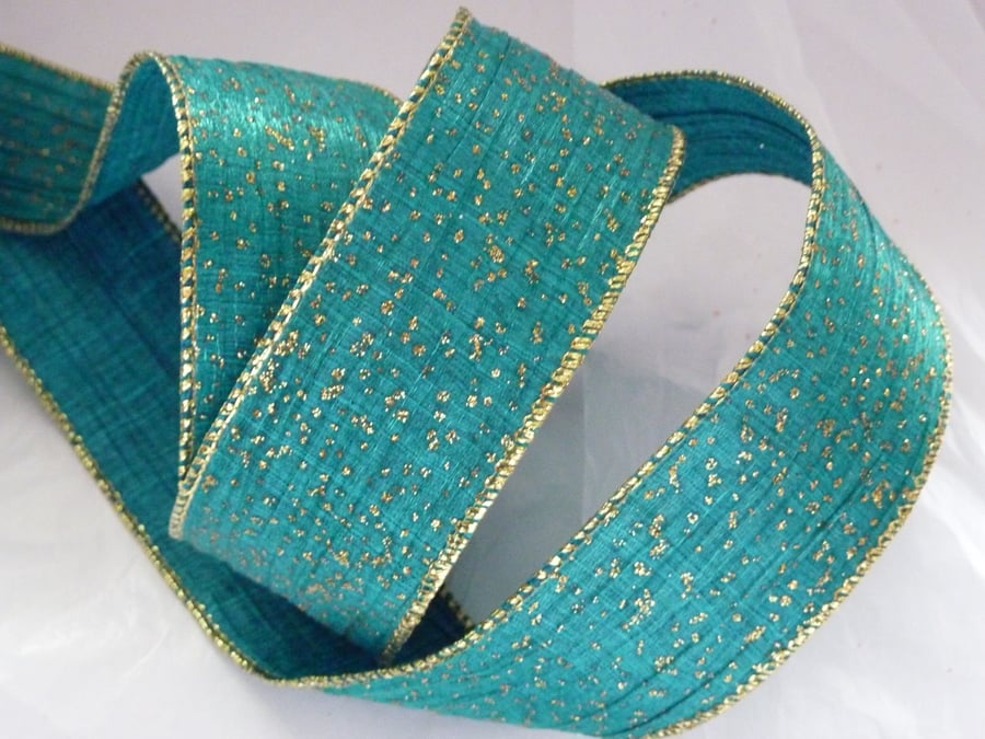 Glitter Webbing Gold - PER QUARTER METRE Glitter Webbing Gold - PER QUARTER METRE