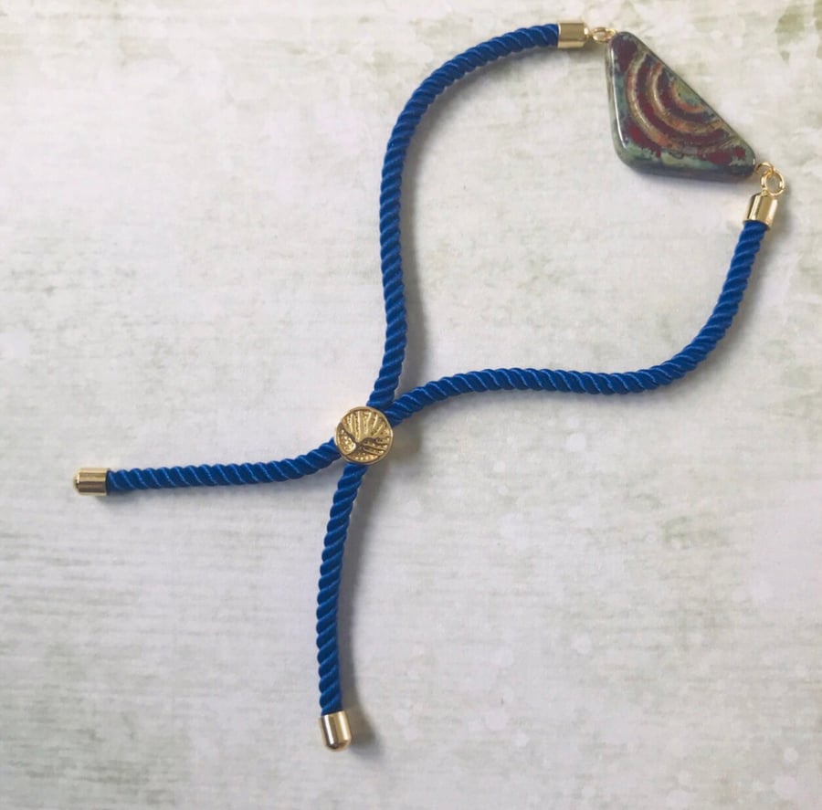 Blue Cord Bracelet 