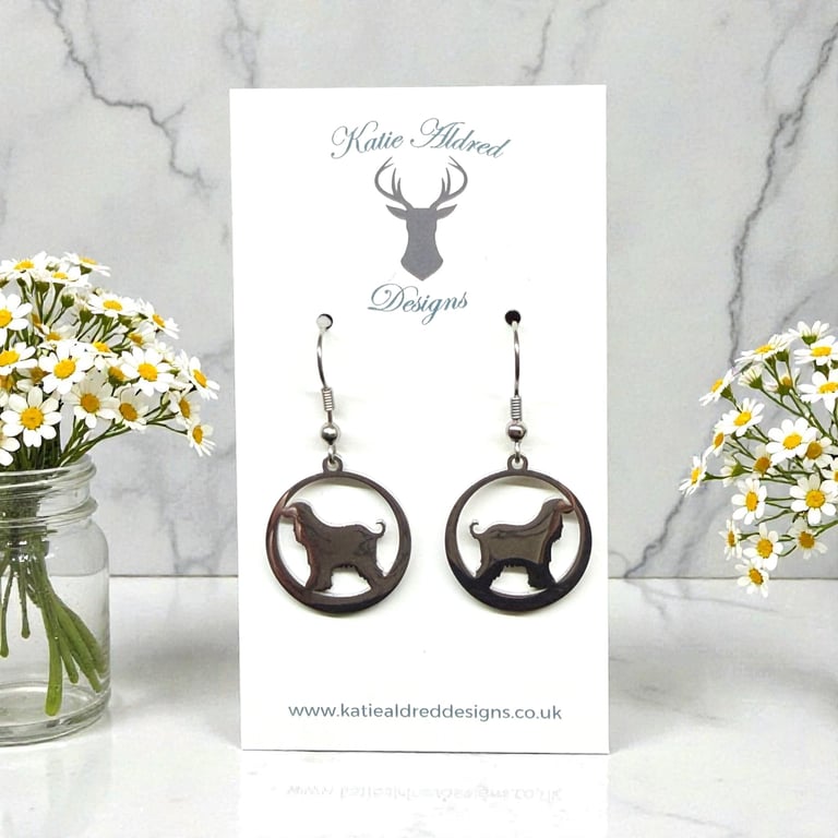 Charm Earrings - Afghan Hound