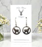 Charm Earrings - Afghan Hound