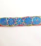 Handmade Embroidered Fabric Bookmark Textile Art Book Lover Gift  - Image 2