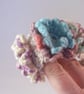 Crochet cuff with three flower blooms - Image 1