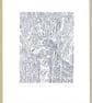 Hare. Grey Hare art  - Original Hand Pulled Linocut Print - Image 3