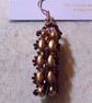 Brickwork-pattern bead earrings (customisable) - Image 1
