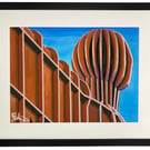 Gateshead, Angel O'T North Landmark Sculpture Art Print 20" x 16" Frame